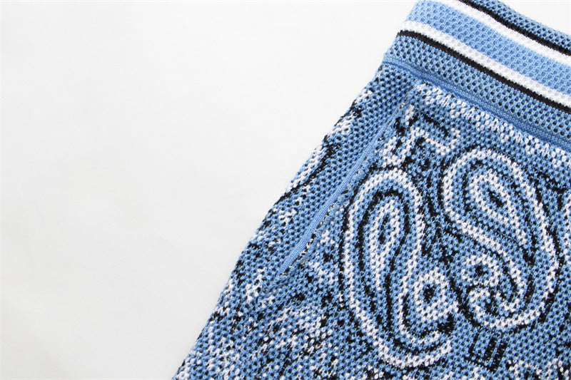 AMRI Bandana Print B-Ball Drawstring Shorts
