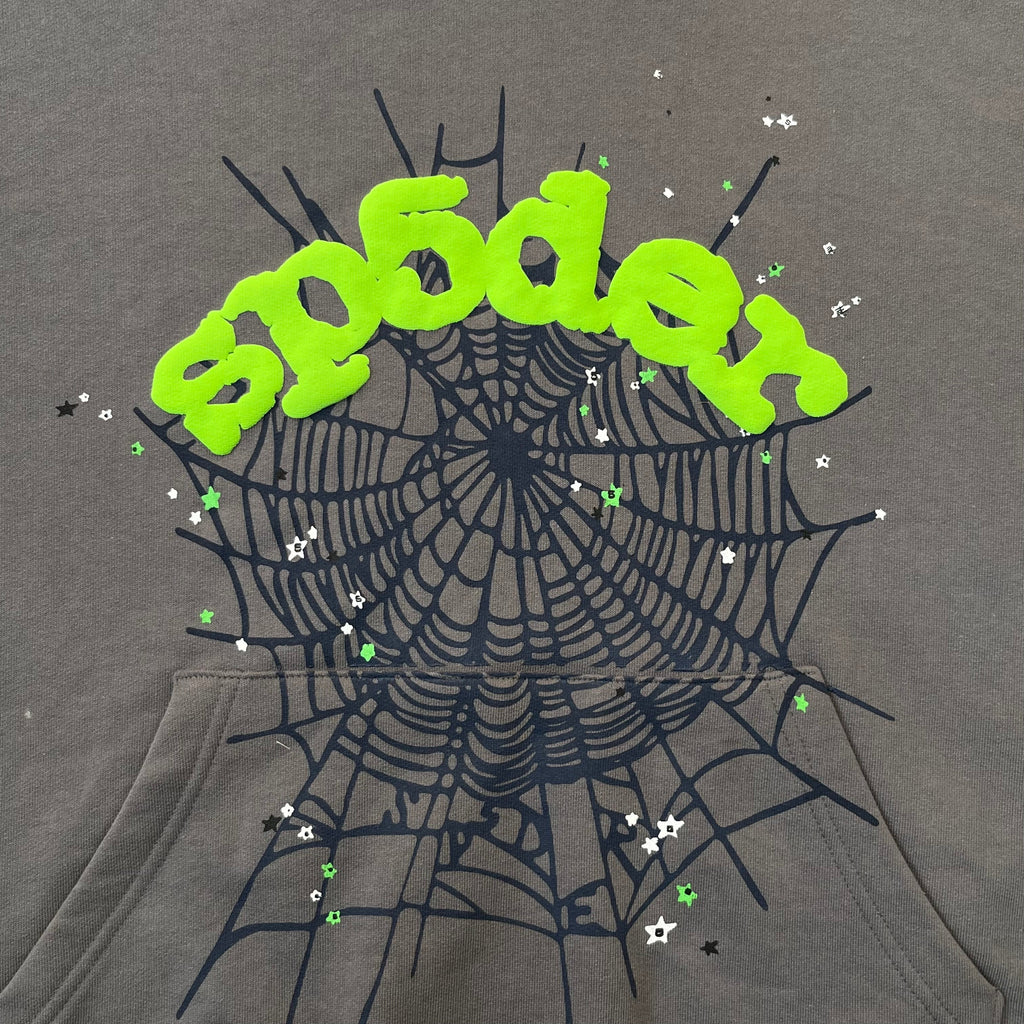 Sp5der Web Hoodie Charcoal